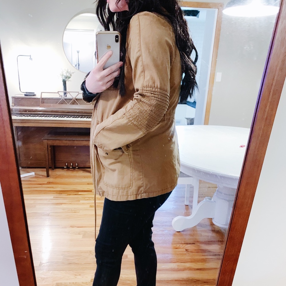 Brown Hooded Utility Jacket